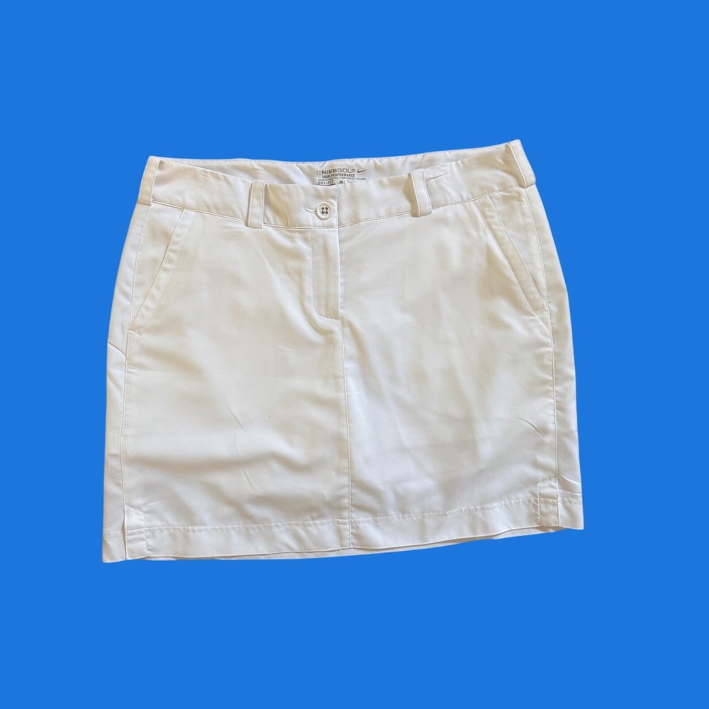 Nike Golf Tour Performance Dri-FIT White Skort Womens Size 12 Activewear